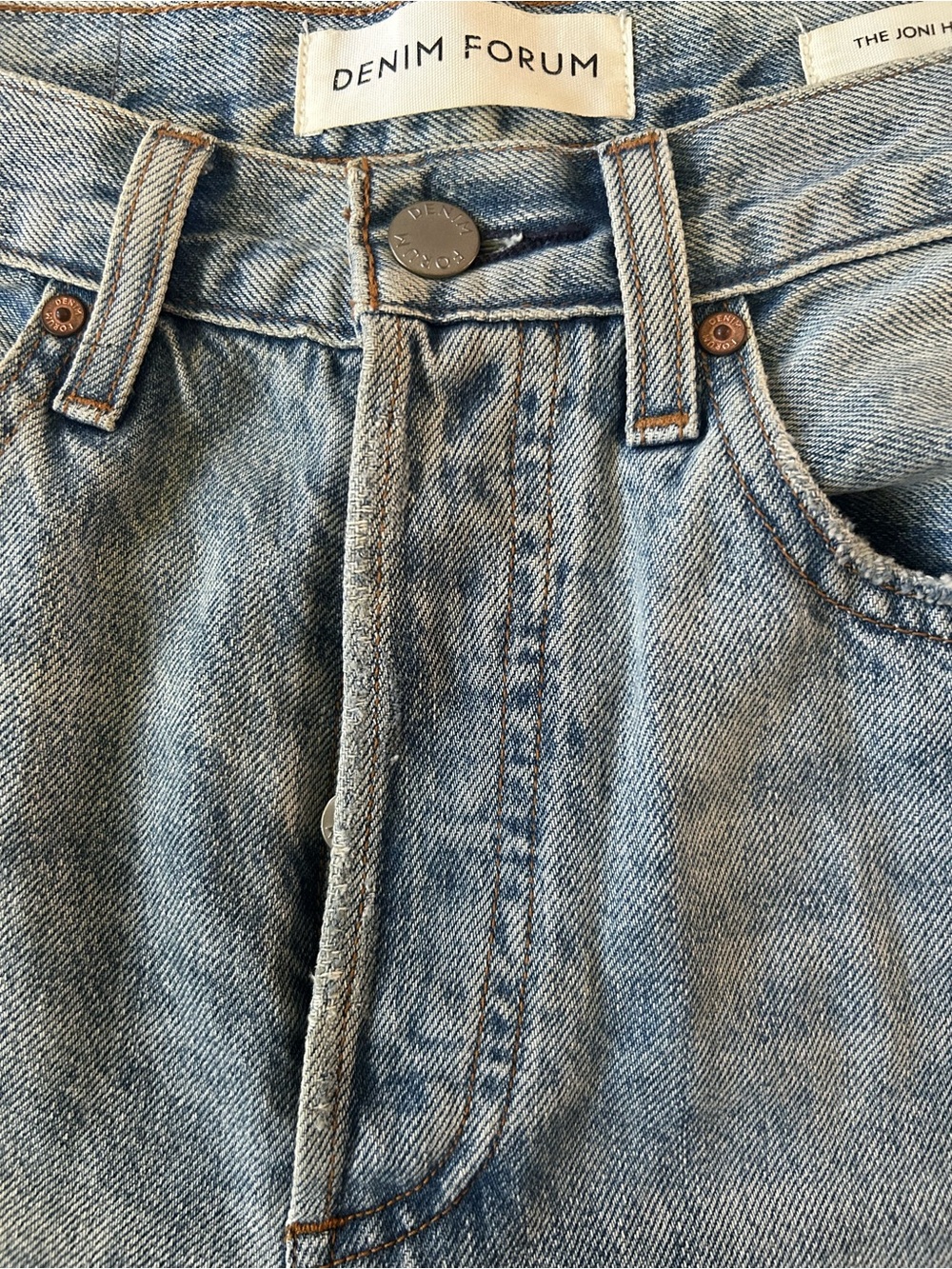 Denim Forum The Joni High Rise Loose 29L Straight Leg size 24 - Picture 10 of 15